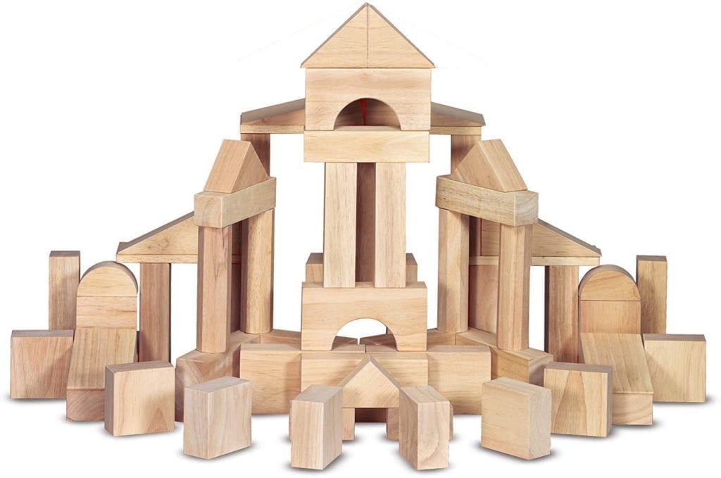Melissa & Doug Standard Unit toy wooden block sets