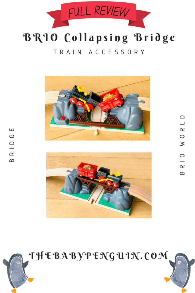 BRIO World - 33391 Collapsing Bridge | 3 Piece Toy Train Accessory