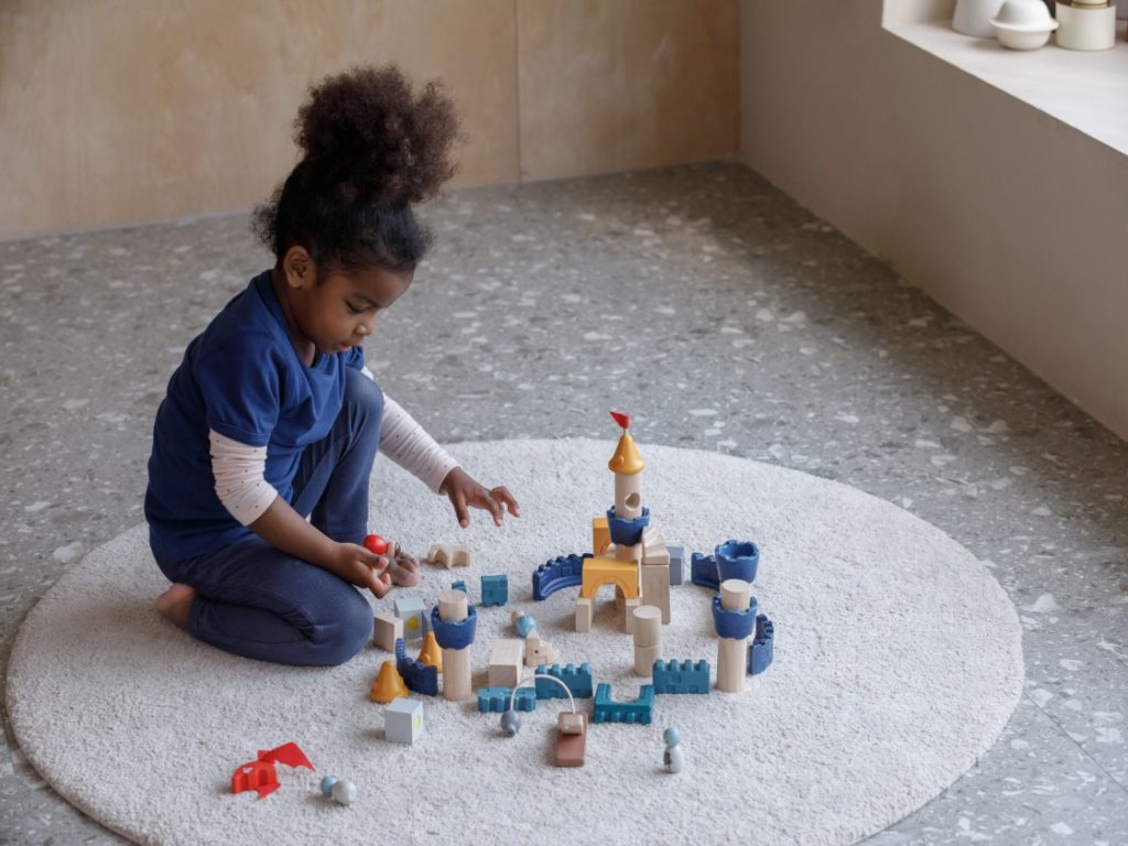 Wooden Castle Blocks | Orchard PlanToys (5543)