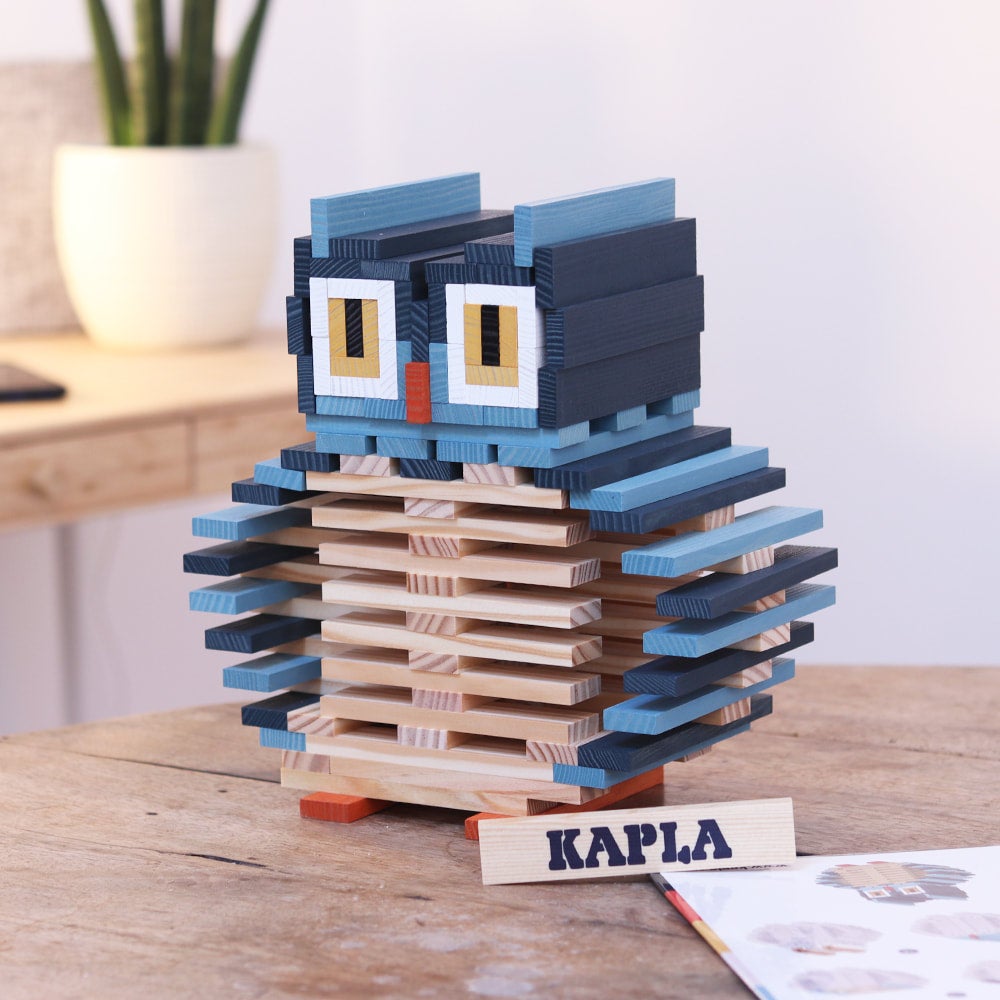 KAPLA Owl Planks Case | Natural Sustainable Wood