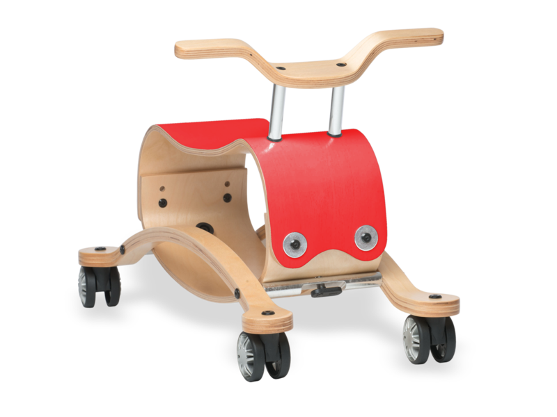 Wishbone Flip Red Ride-On and Rocker 2-in-1