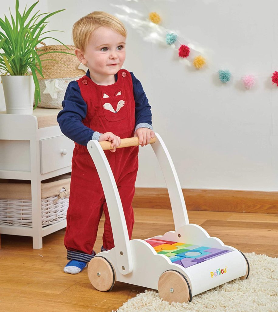Le Toy Van Petilou Rainbow Cloud Wooden Walker Toy