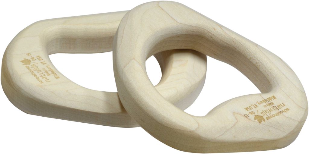 Maple Landmark Wooden Baby Teether Pair