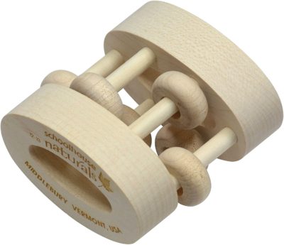 Unfinished Oval Bead Rattle | Natural | Made in the USA