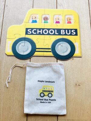 School Bus Jigsaw Puzzle | Sustainable Toy | USA Made