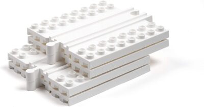 Block Platform Straight, Connect Wooden Train Tracks and Blocks/Bricks