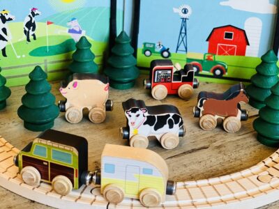 Farm Train Car Set – Made in USA | NameTrain