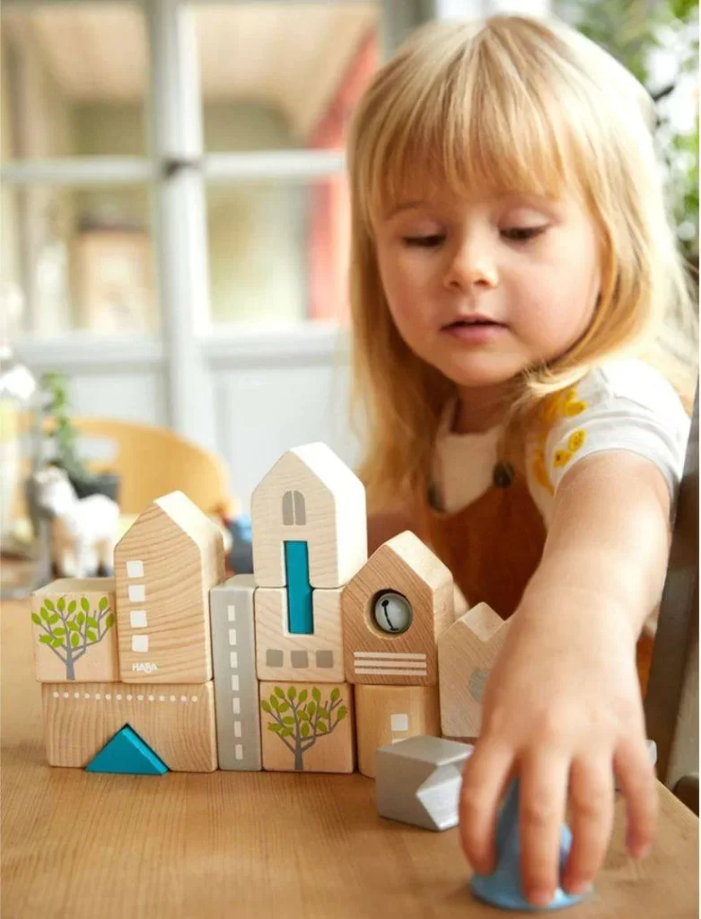 Bad Rodach 18 Piece Wooden Building Blocks - HABA USA