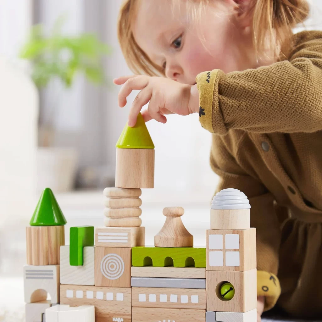 Coburg 28 Piece Wooden Building Blocks - Educational Toys for Kids